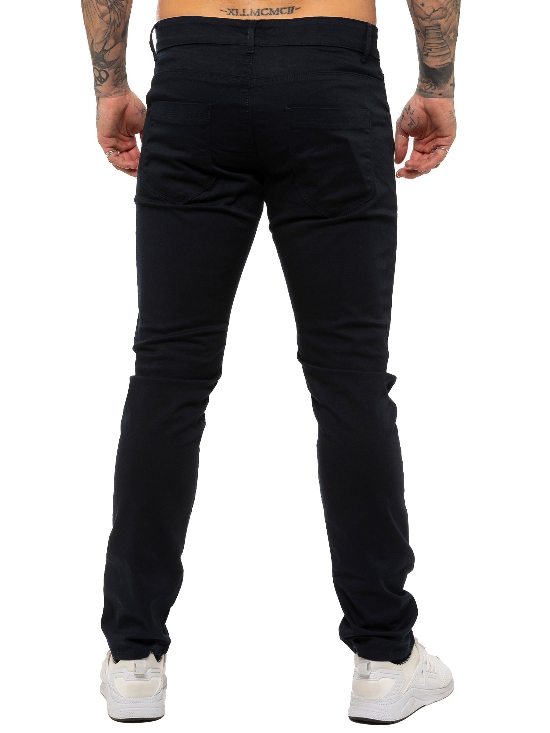 Kruze | Mens Slim Fit Stretch Chinos