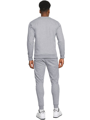 Kruze | Mens Pullover Hoodie Zipped Fleece Tracksuit Set