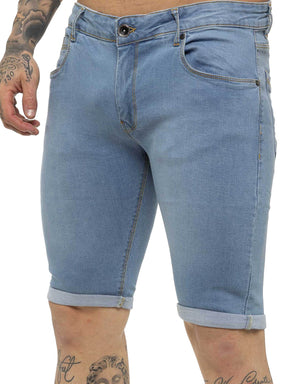 KZS122 Kruze | Mens Denim Skinny Stretch Shorts (Copy) KRUZE RAWDENIM