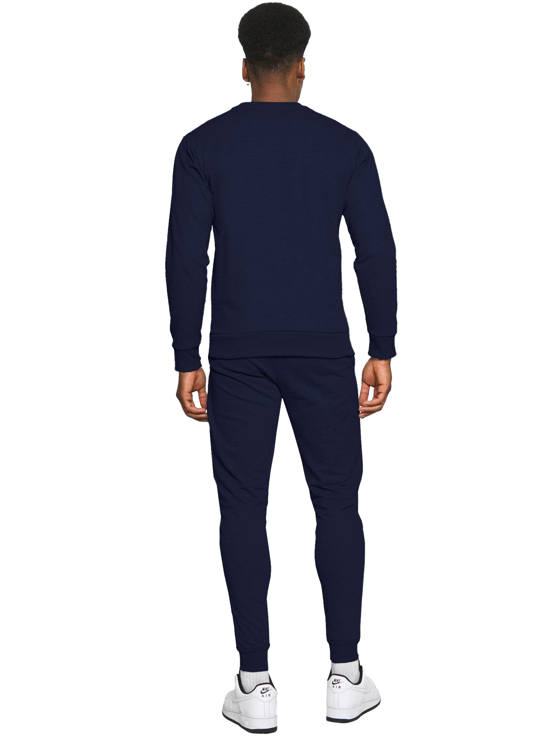 Kruze | Mens Pullover Hoodie Zipped Fleece Tracksuit Set