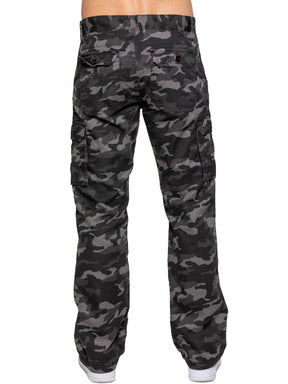 Kruze | Mens Cargo Camo Trousers
