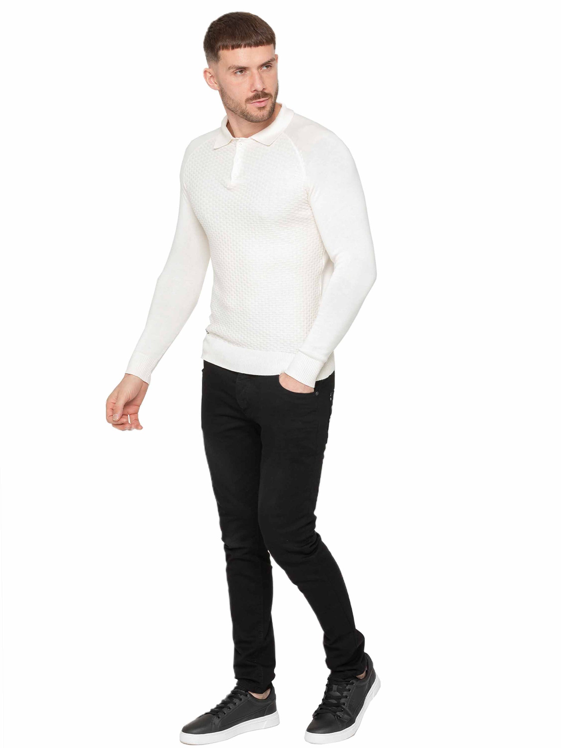 Enzo Milano | Mens Waffle Knit Jumper