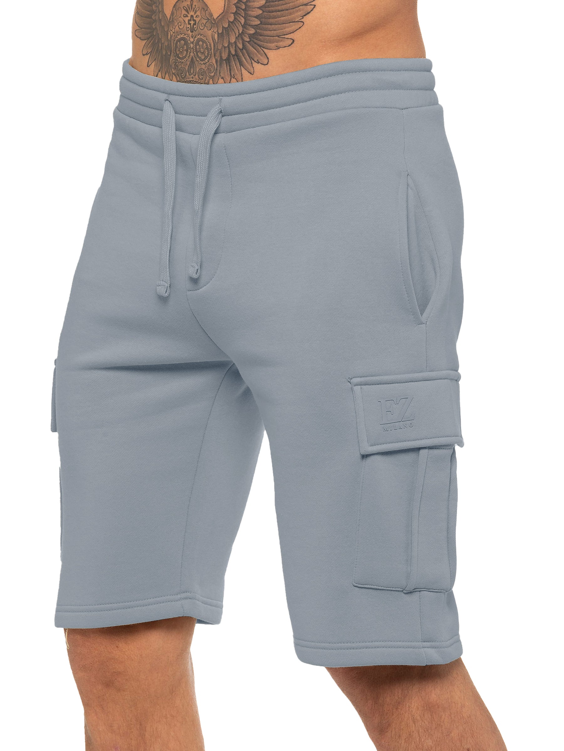 Enzo | Mens Cargo Fleece Shorts