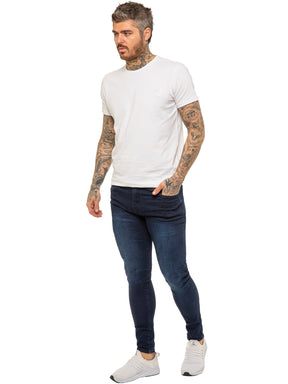 Enzo | Mens Designer Stretch Skinny Fit Jeans