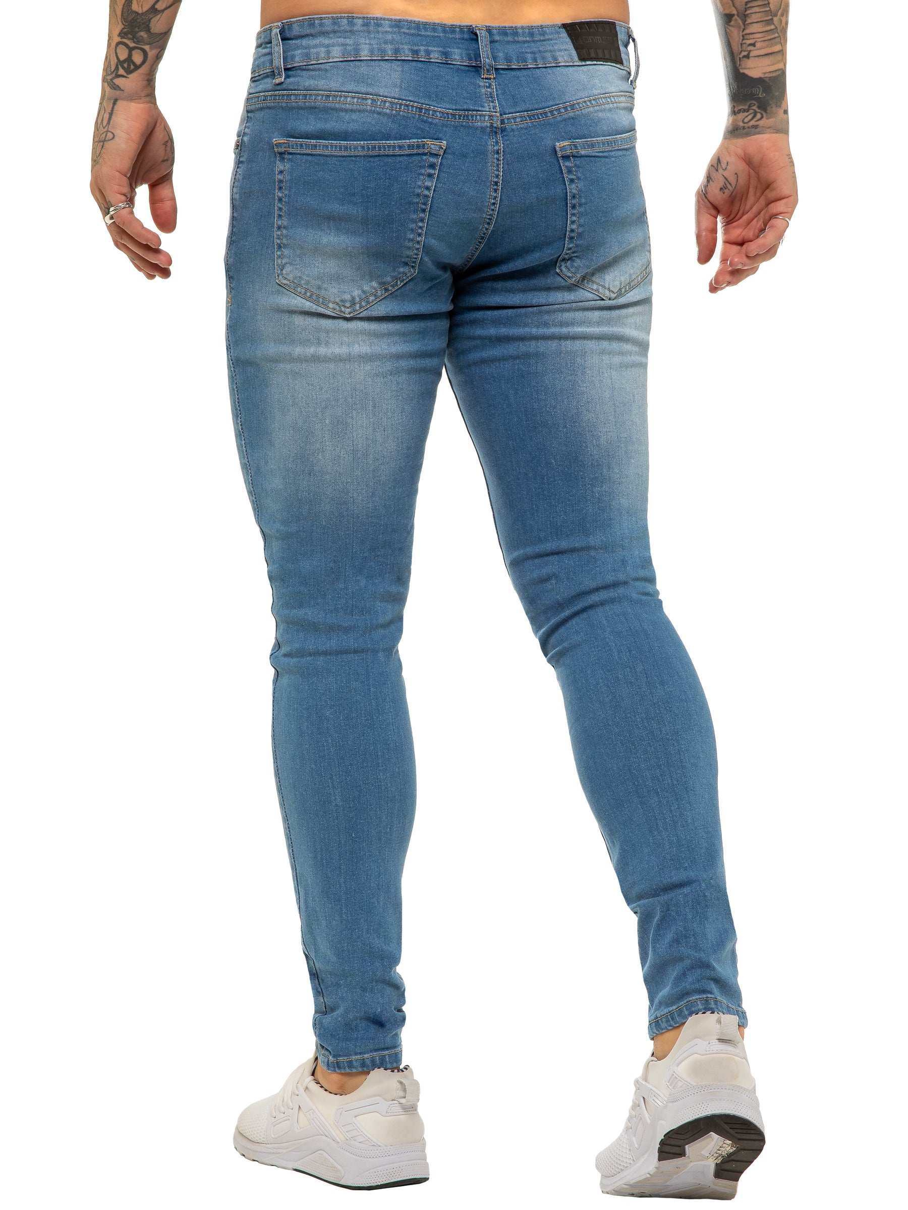 Enzo | Mens Designer Stretch Skinny Fit Jeans
