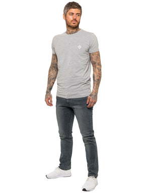 Kruze | Mens Straight Leg Stretch Jeans