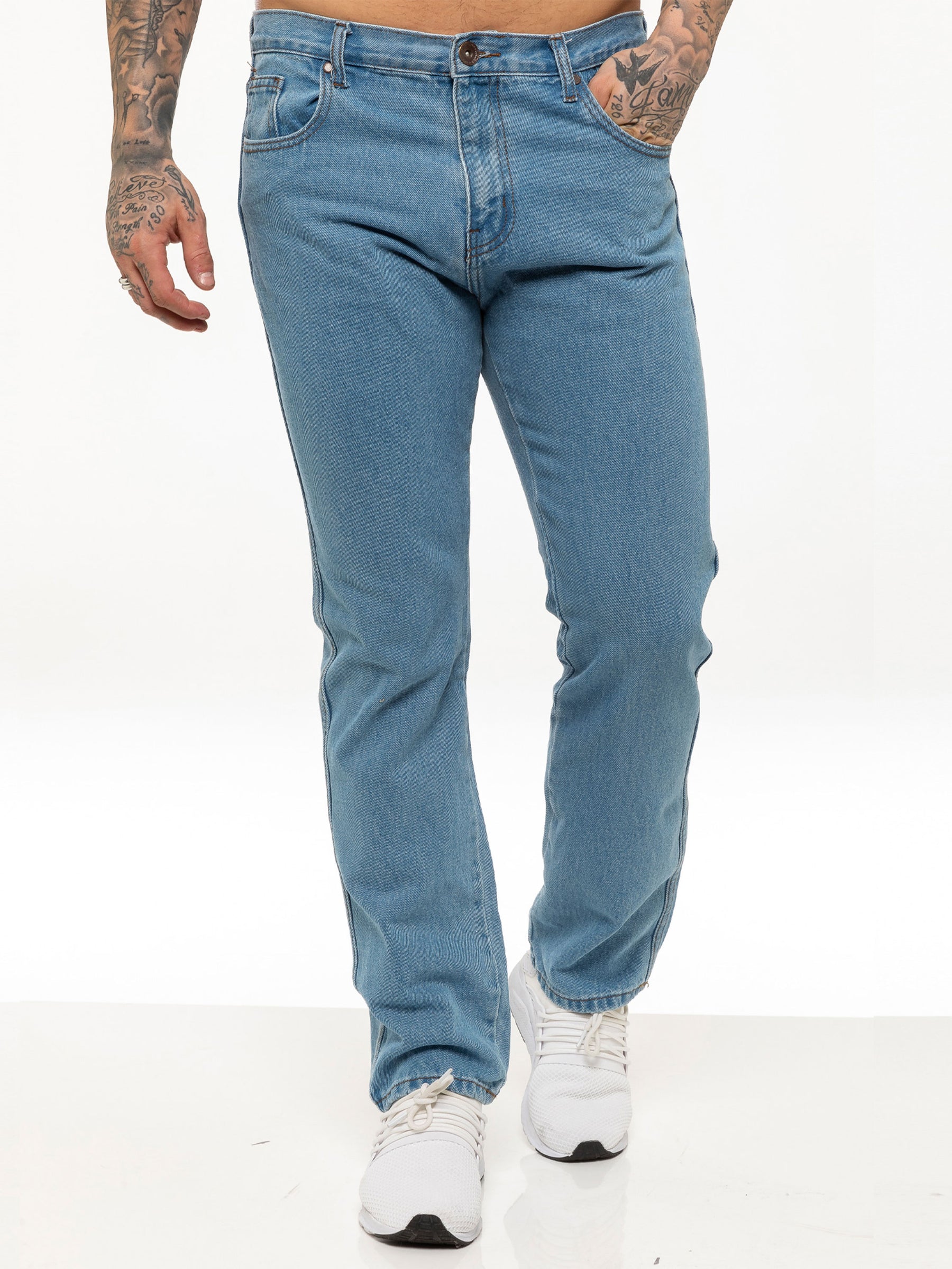 Kruze | Mens Straight Leg Denim Jeans