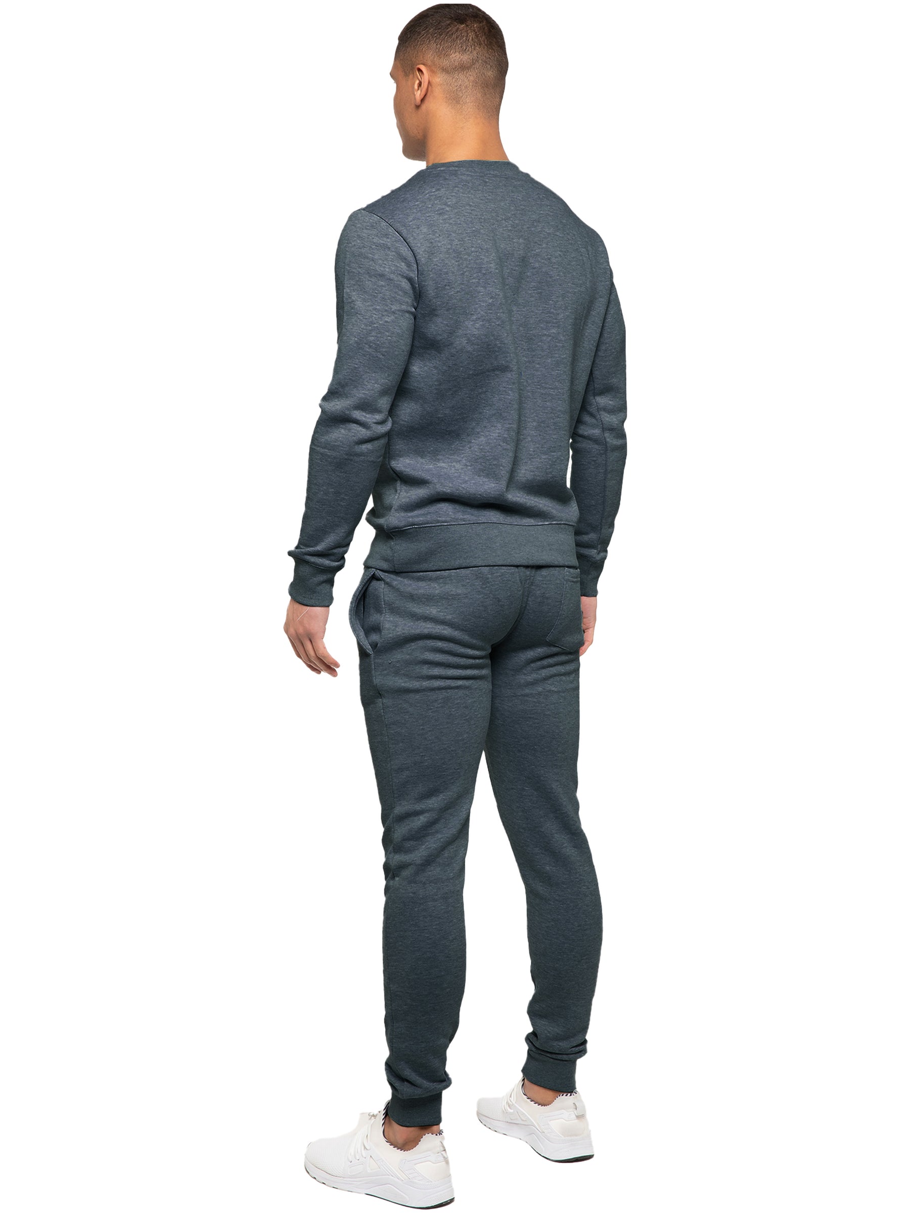 Kruze | Mens Pullover Hoodie Zipped Fleece Tracksuit Set