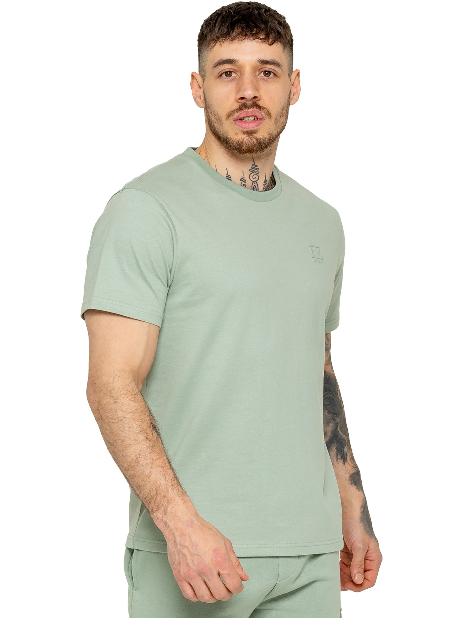 Enzo | Mens T-Shirt Tracksuit Set With Shorts
