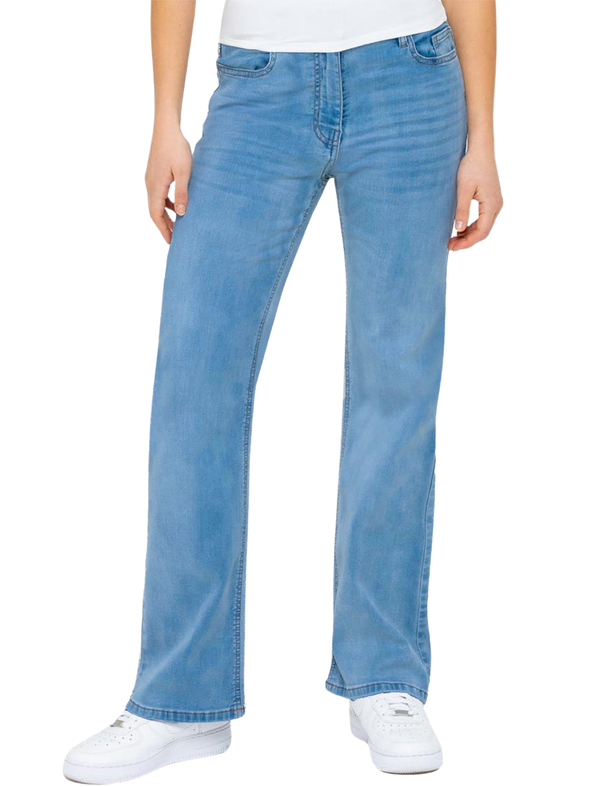 Enzo | Womens Wide Leg Jeans
