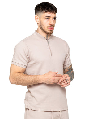 Enzo | Mens Zip T-Shirt