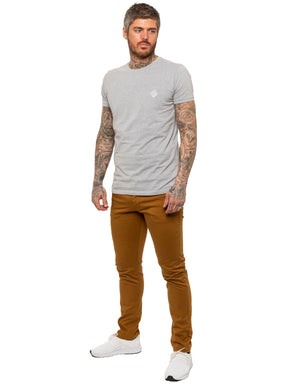Kruze | Mens Slim Fit Stretch Chinos