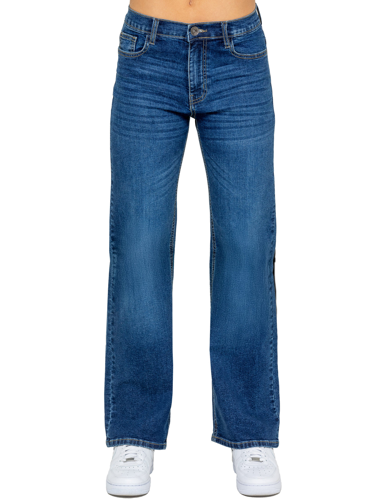 Enzo | Womens Wide Leg Jeans