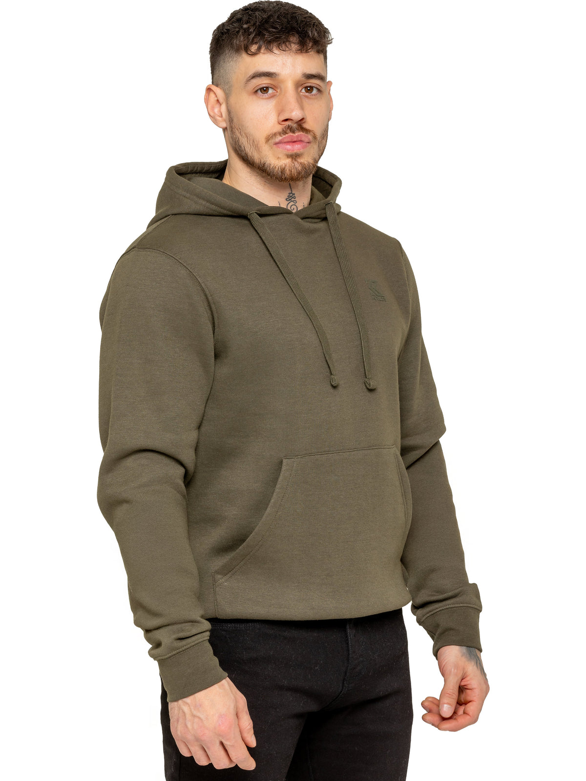 Kruze | Mens Fleece Hooded Sweatshirt Top