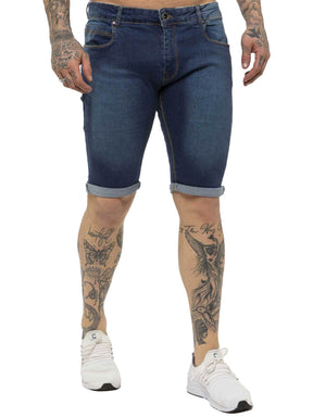 KZS122 Kruze | Mens Denim Skinny Stretch Shorts (Copy) KRUZE RAWDENIM