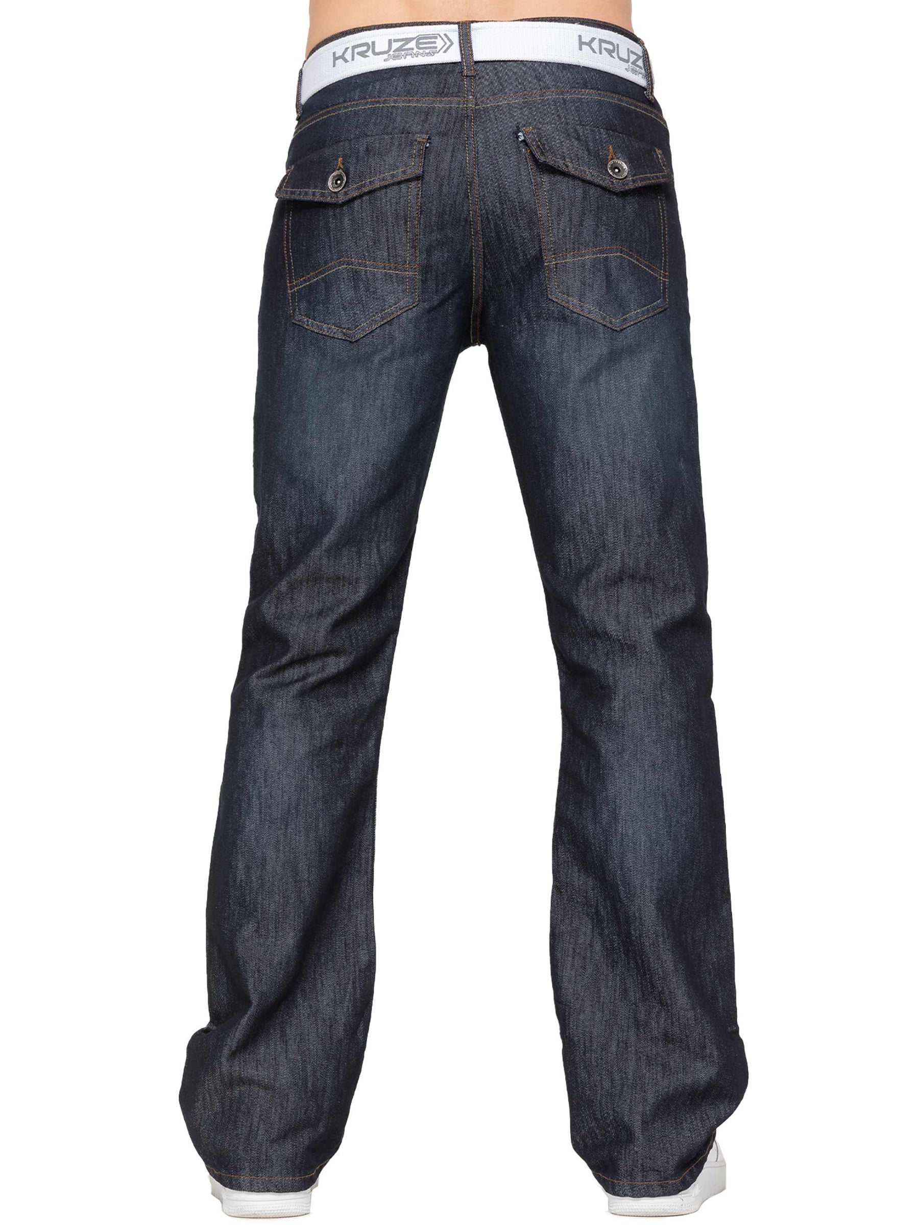 Kruze | Mens Bootcut Denim Jeans