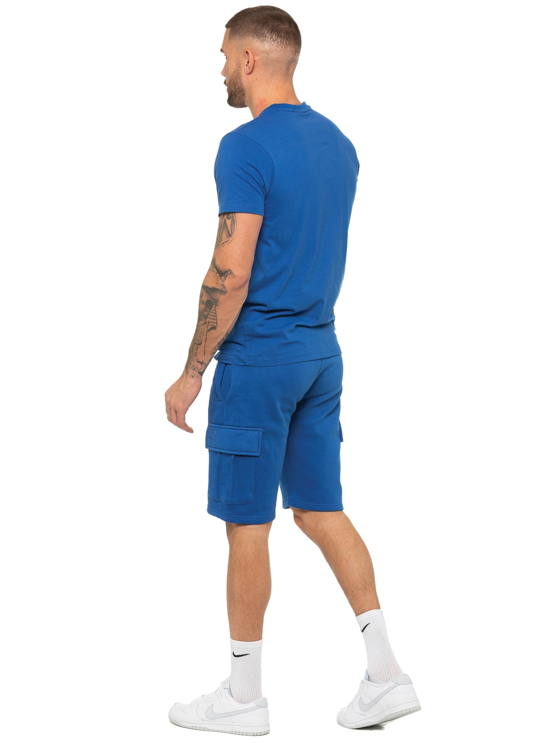 EZTS603 & EZSC602 Copy of Enzo | Mens T-Shirt Tracksuit Set With Shorts ENZO RAWDENIM