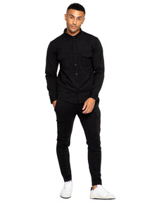 EZSH616 & EZJG618 Copy of Enzo | Mens Overshirt Tracksuit Set ENZO RAWDENIM