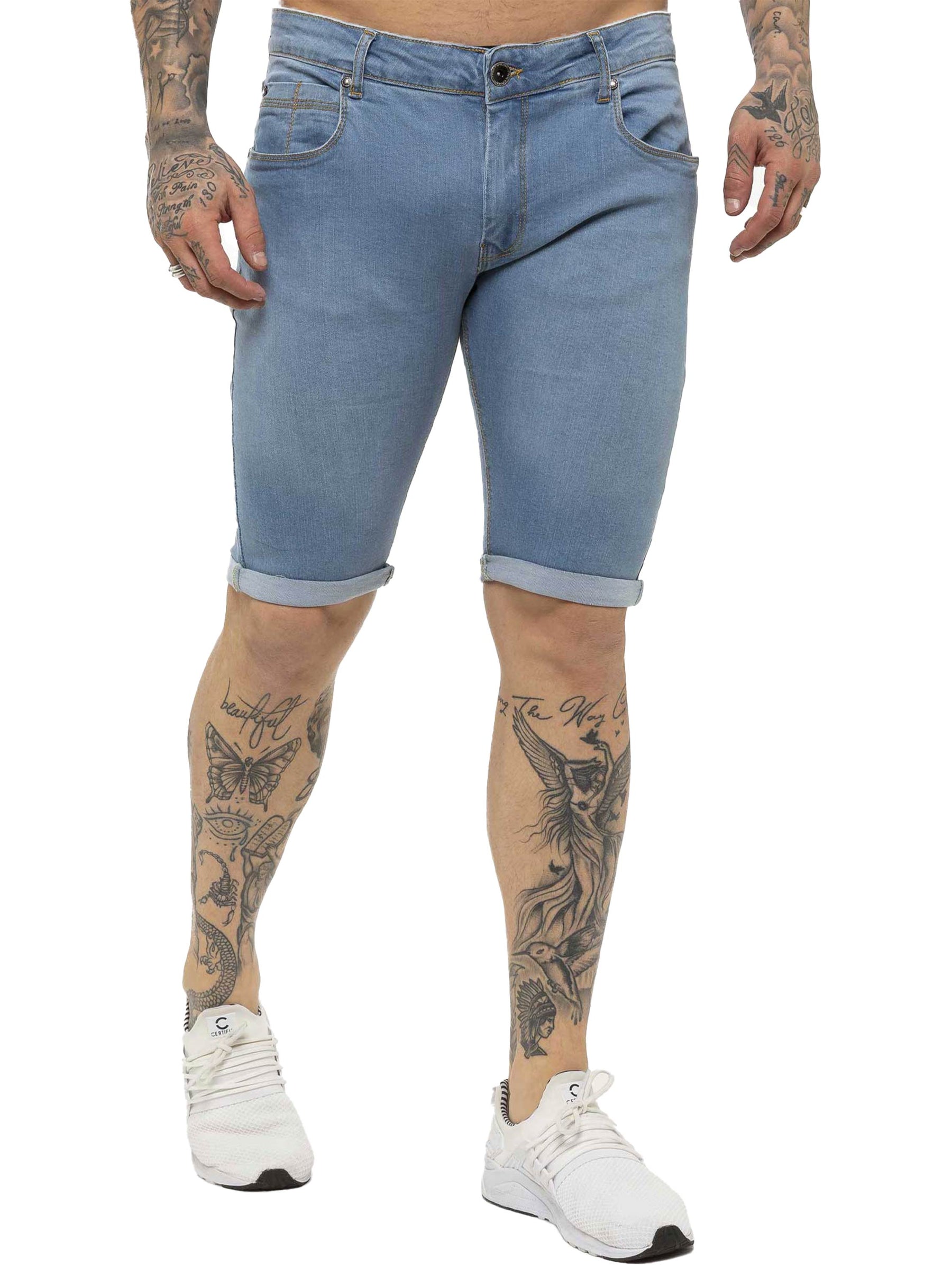 KZS122 Kruze | Mens Denim Skinny Stretch Shorts (Copy) KRUZE RAWDENIM