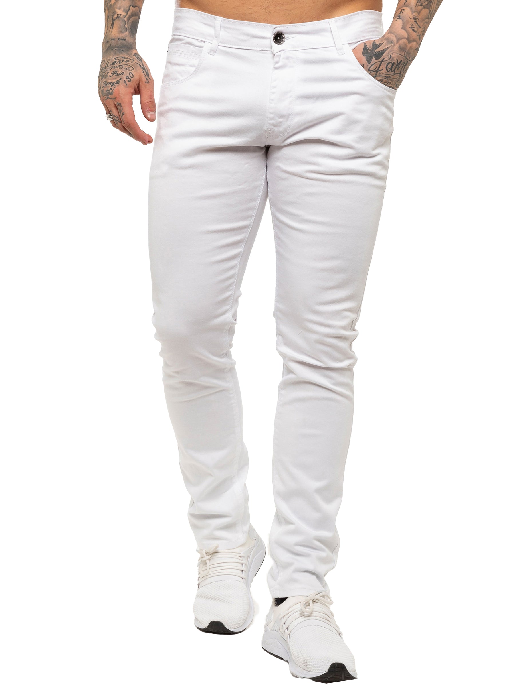 Kruze | Mens Slim Fit Stretch Chinos