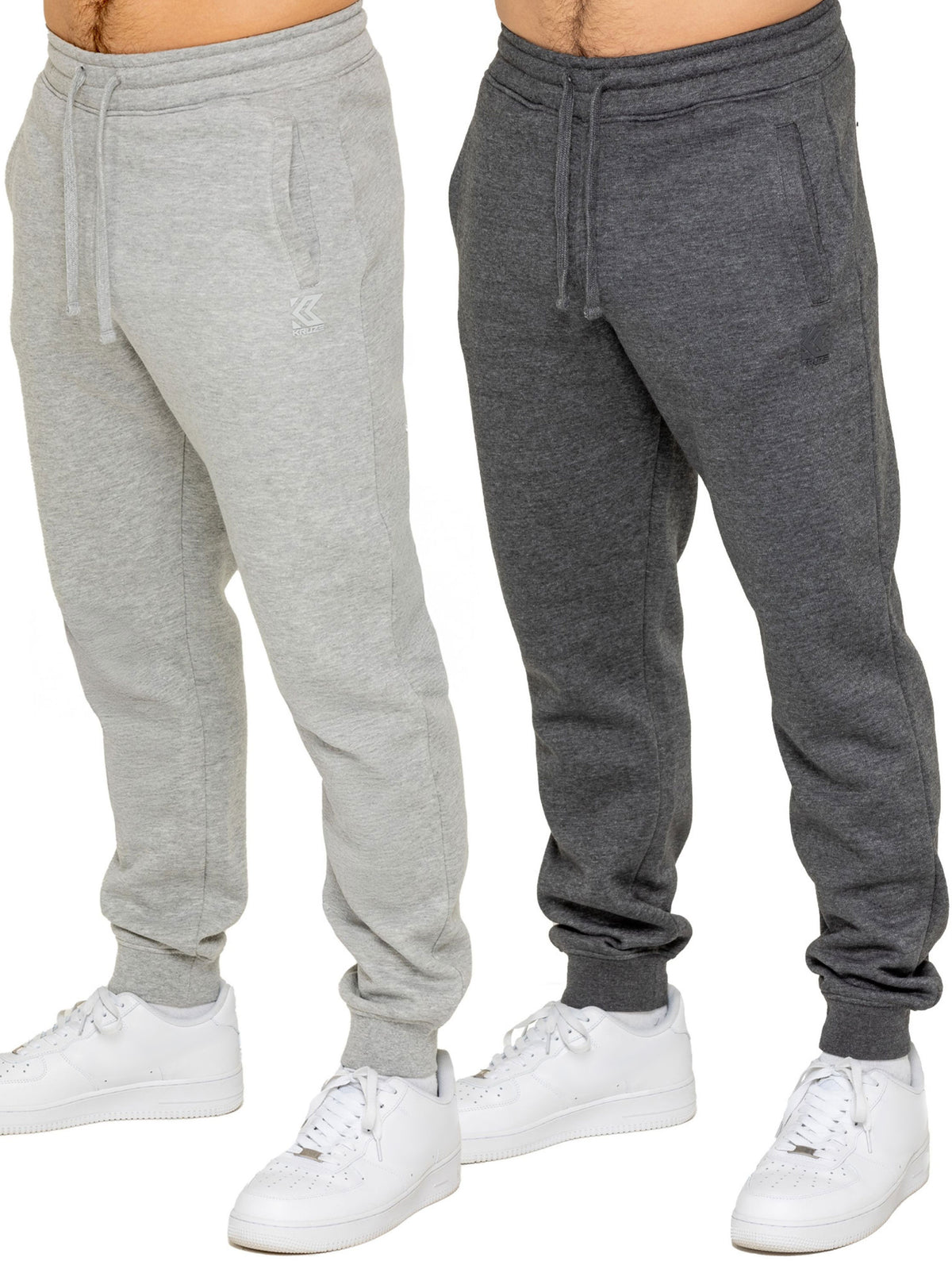 Kruze | Mens Fleece Joggers 2 Pack