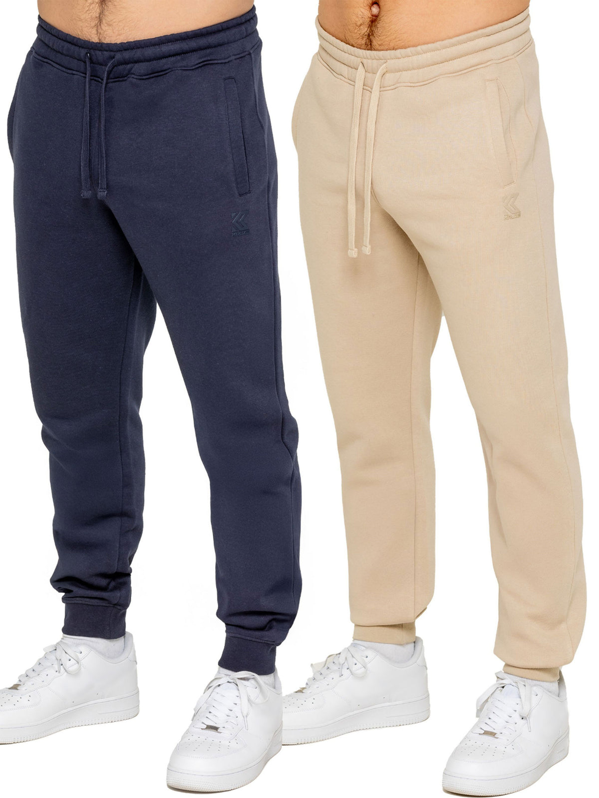 Kruze | Mens Fleece Joggers 2 Pack