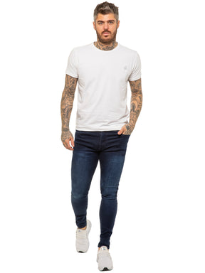 Enzo | Mens Designer Stretch Skinny Fit Jeans