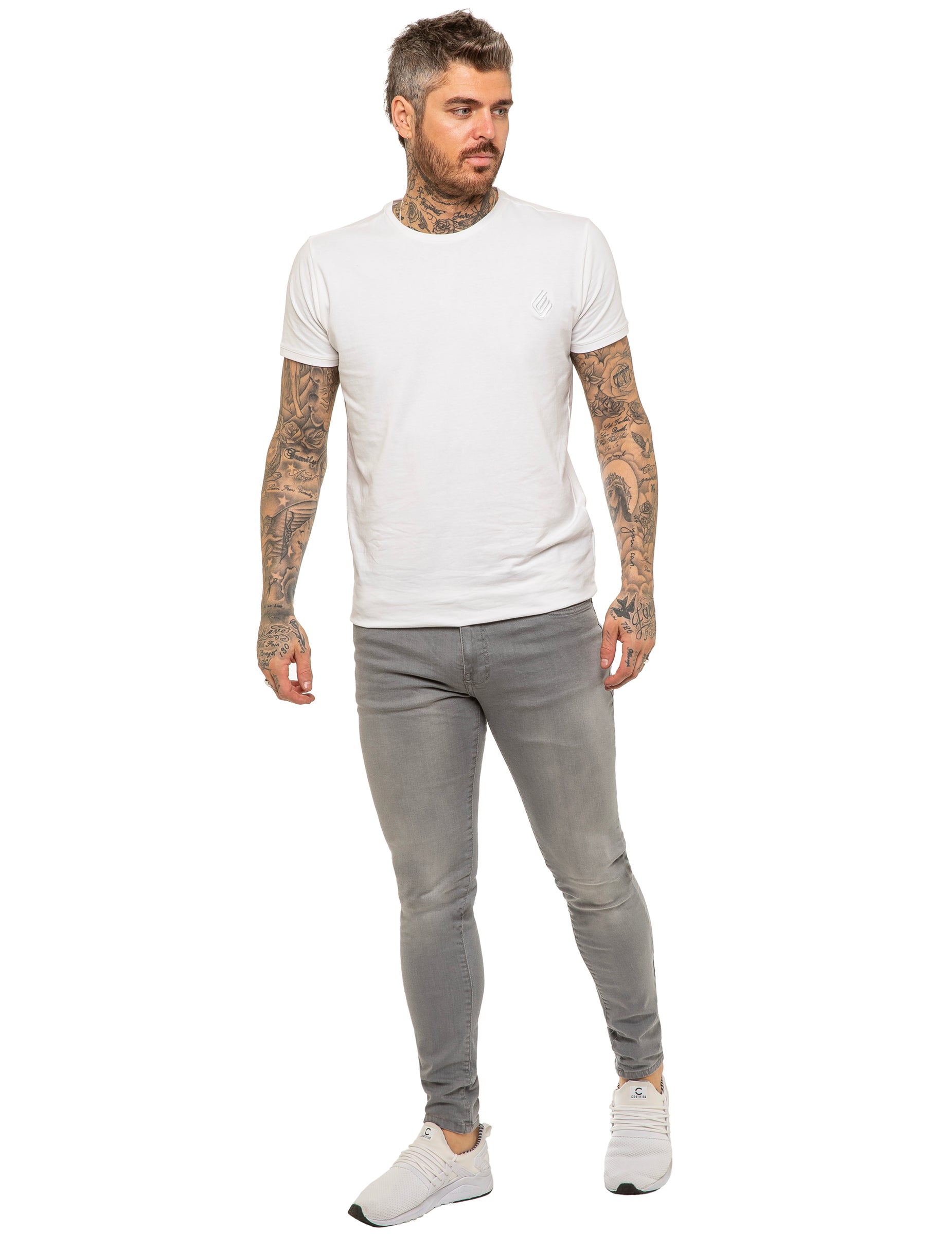 Enzo | Mens Designer Stretch Skinny Fit Jeans