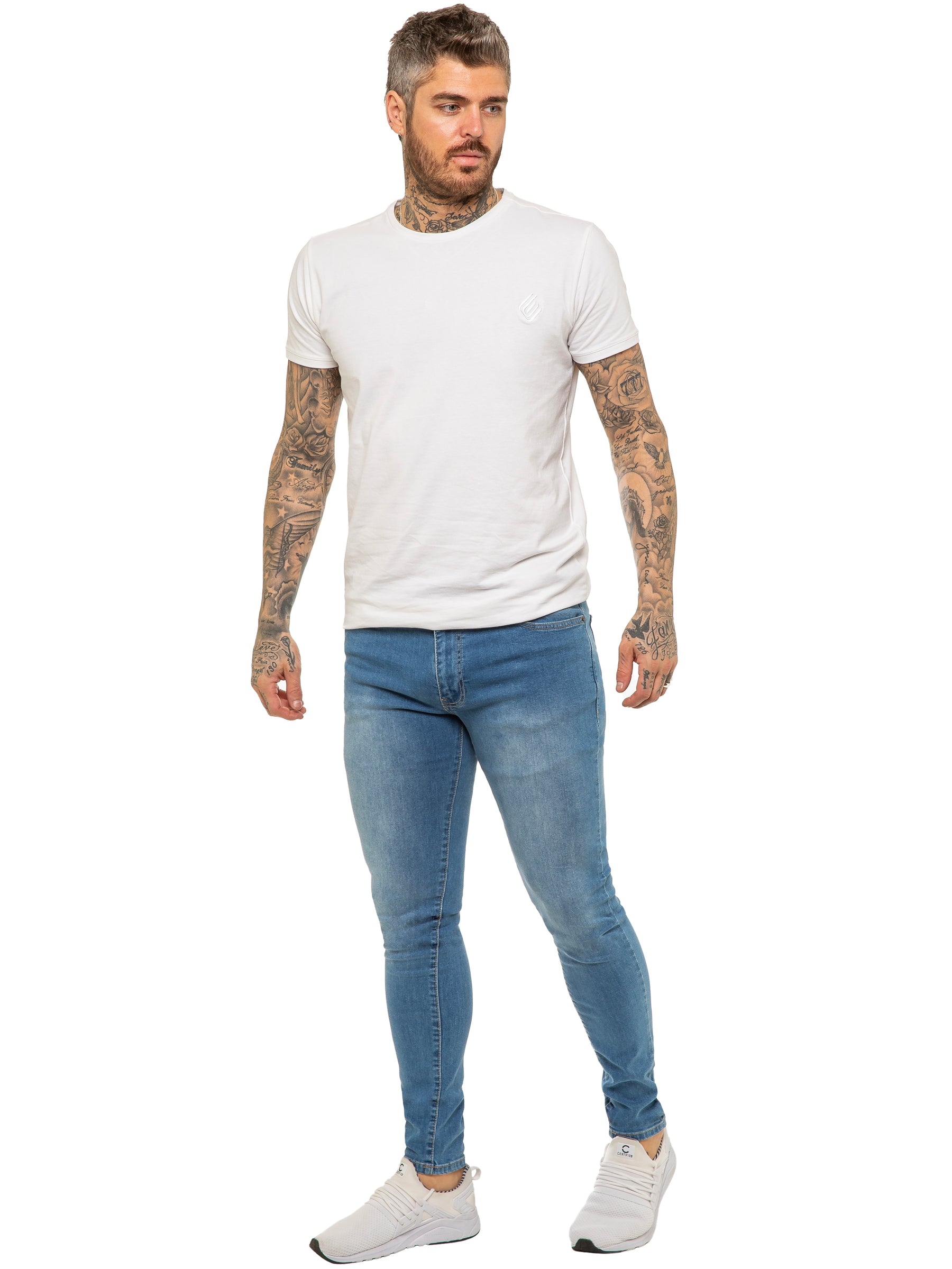 Enzo | Mens Designer Stretch Skinny Fit Jeans
