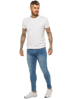 Enzo | Mens Designer Stretch Skinny Fit Jeans