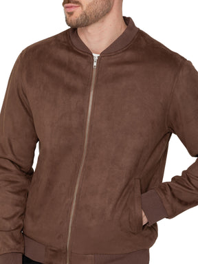 Enzo Milano | Mens Suede Bomber Jacket