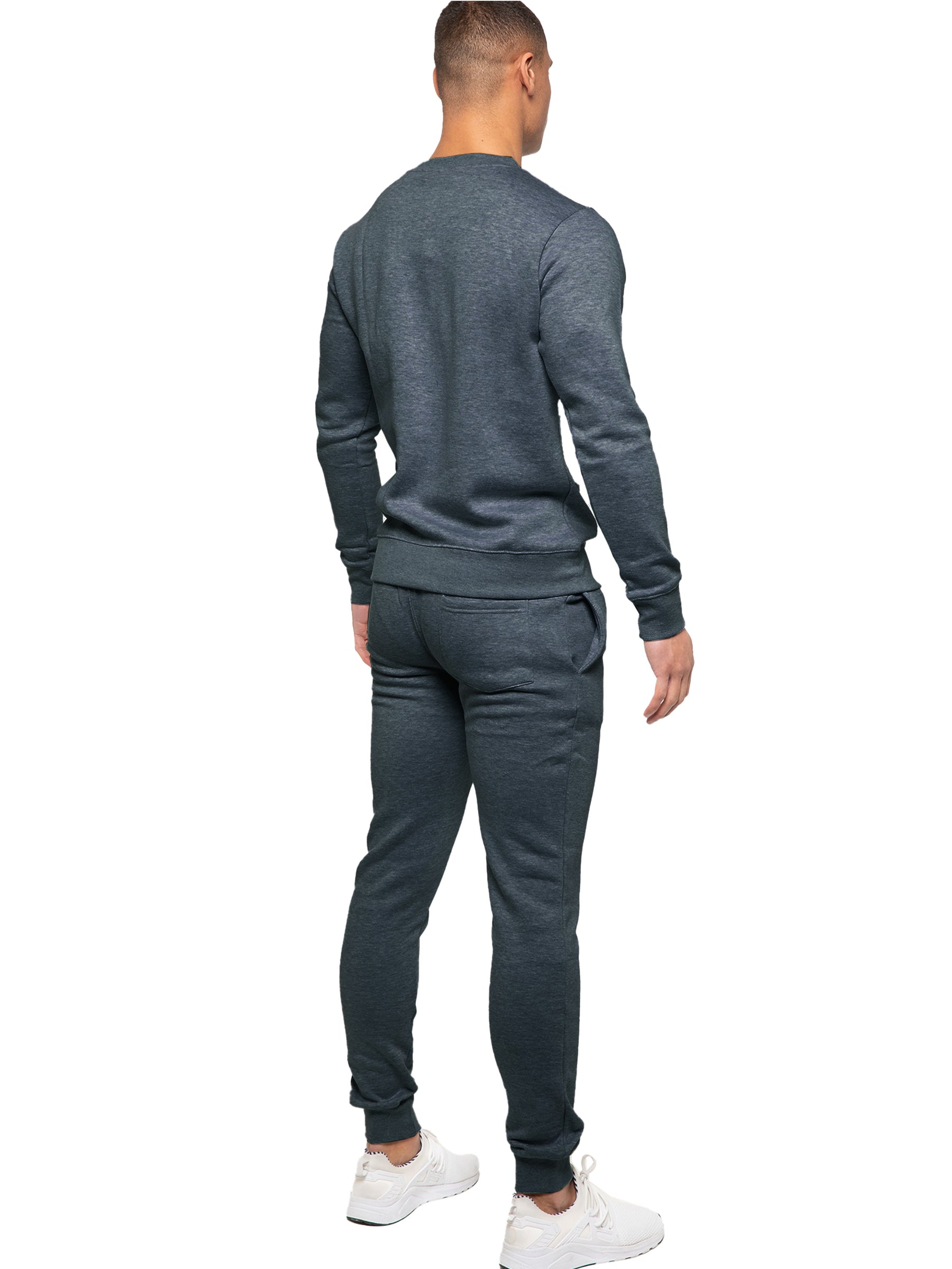 Kruze | Mens Pullover Hoodie Zipped Fleece Tracksuit Set