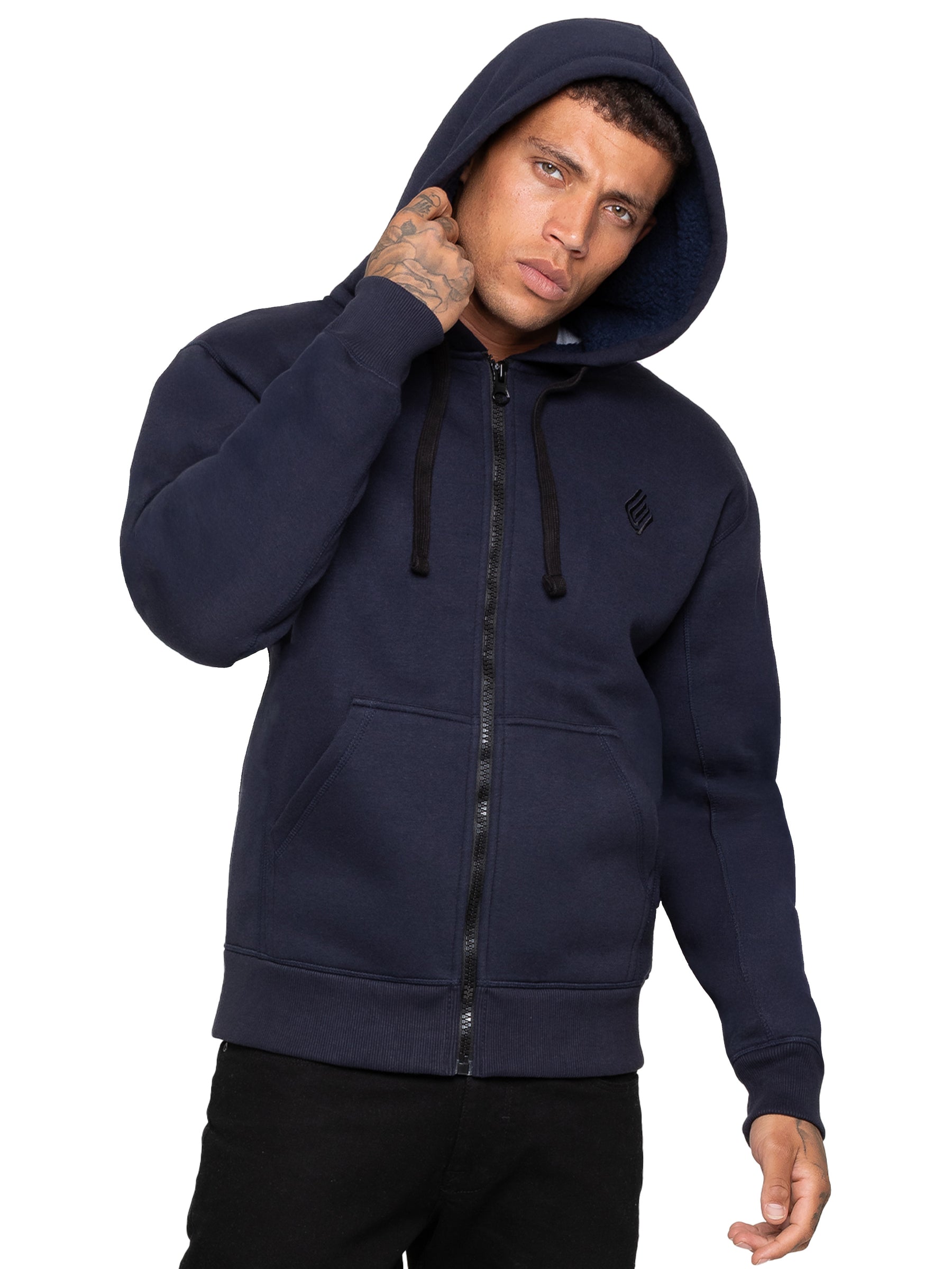 Enzo | Men’s Borg Lined Hoodie