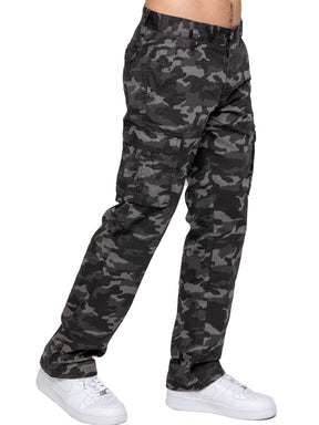 Kruze | Mens Cargo Camo Trousers