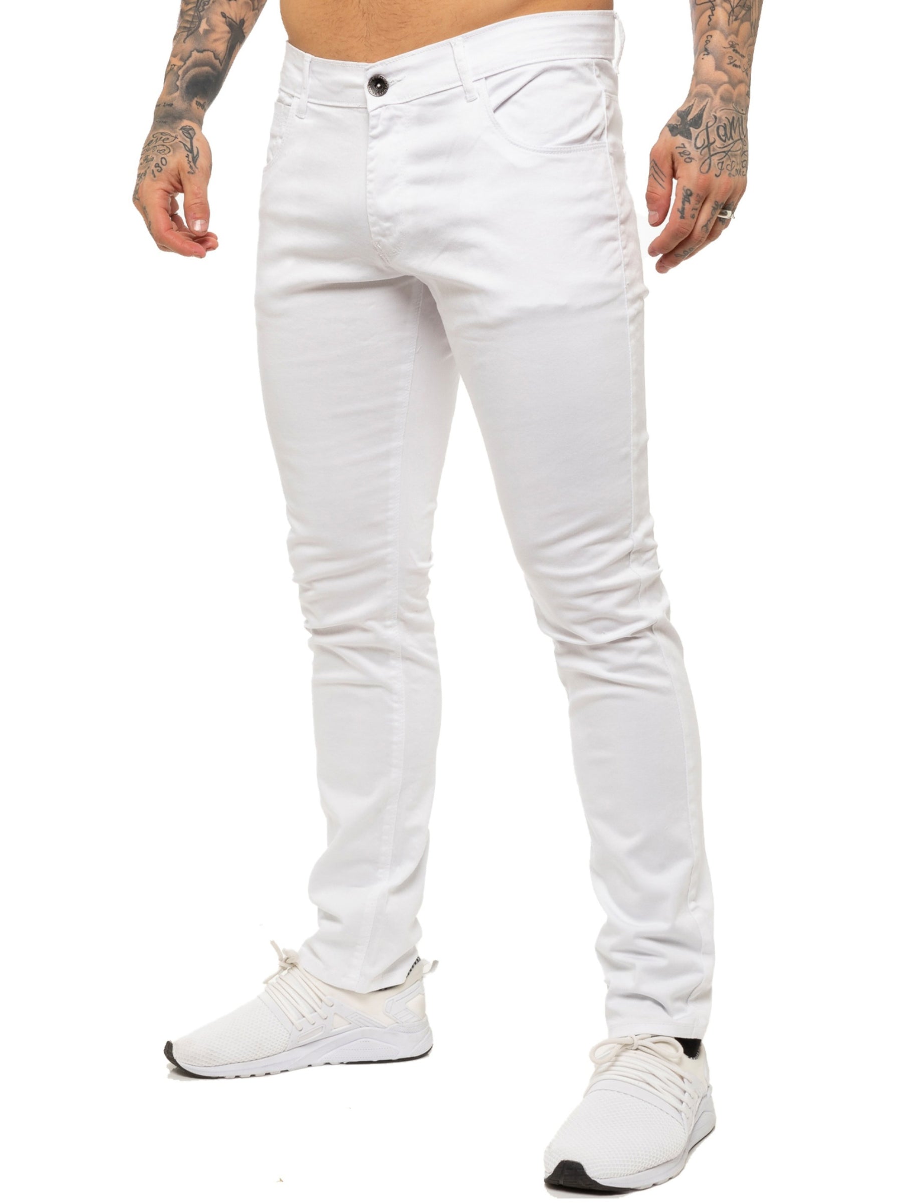 Kruze | Mens Slim Fit Stretch Chinos