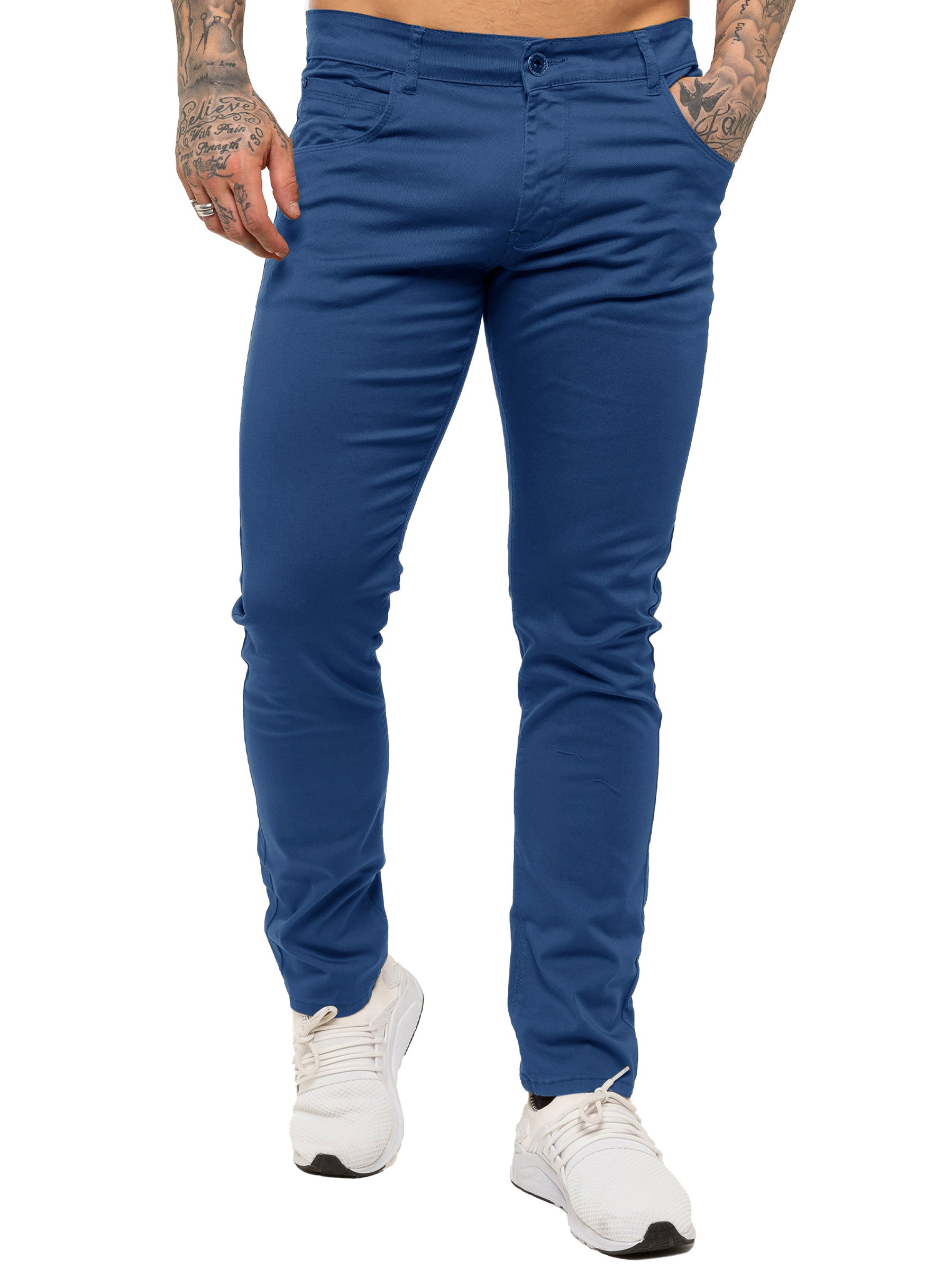 Kruze | Mens Slim Fit Stretch Chinos