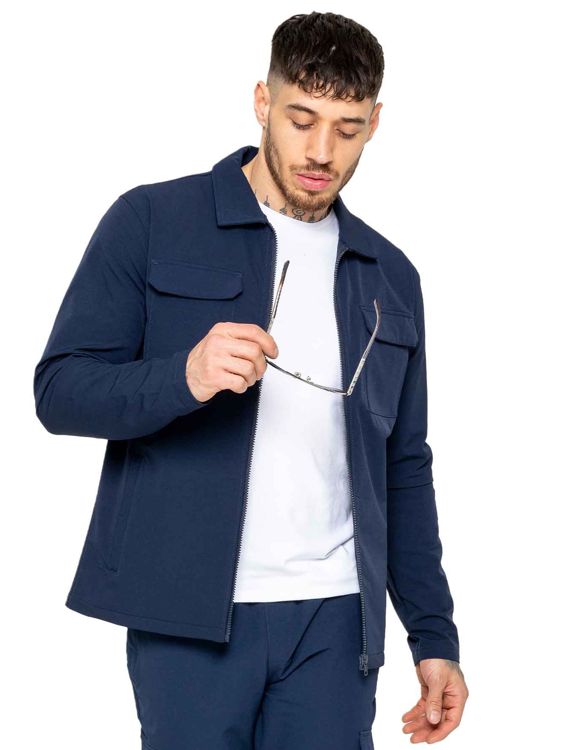 Enzo Milano | Mens Cargo Pockets Jacket