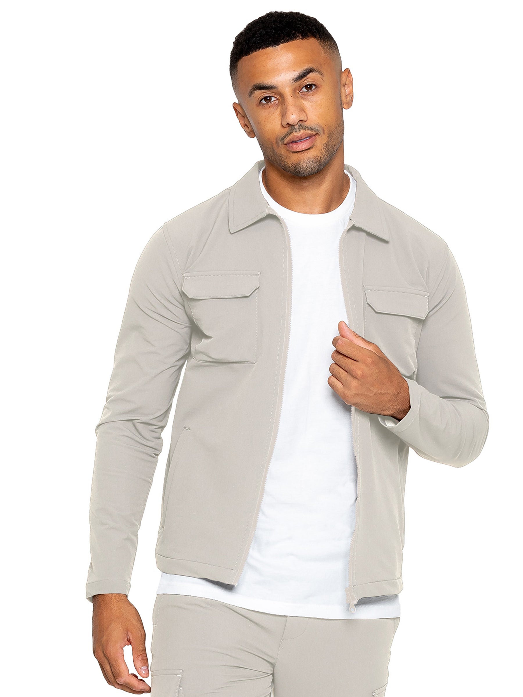 Enzo Milano | Mens Cargo Pockets Jacket