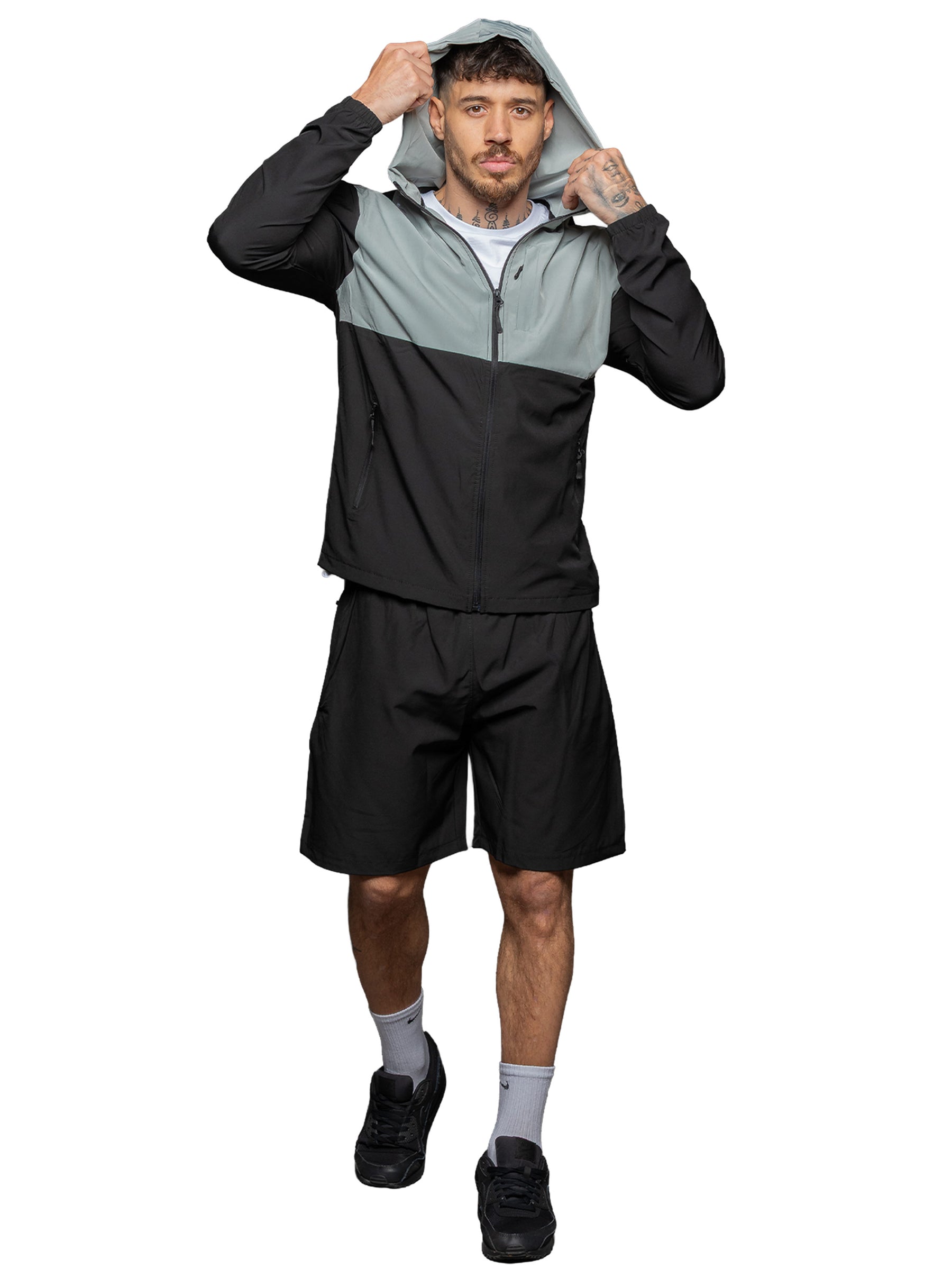 Kruze | Mens Woven Jacket & Shorts Set