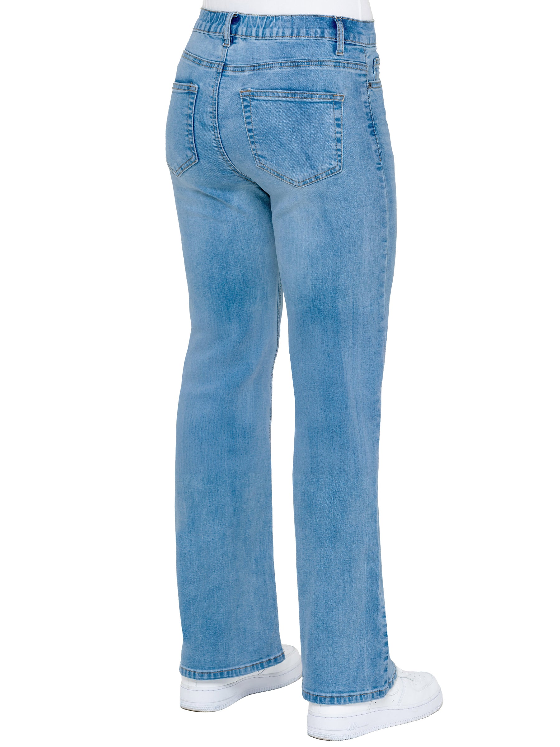 Enzo | Womens Wide Leg Jeans