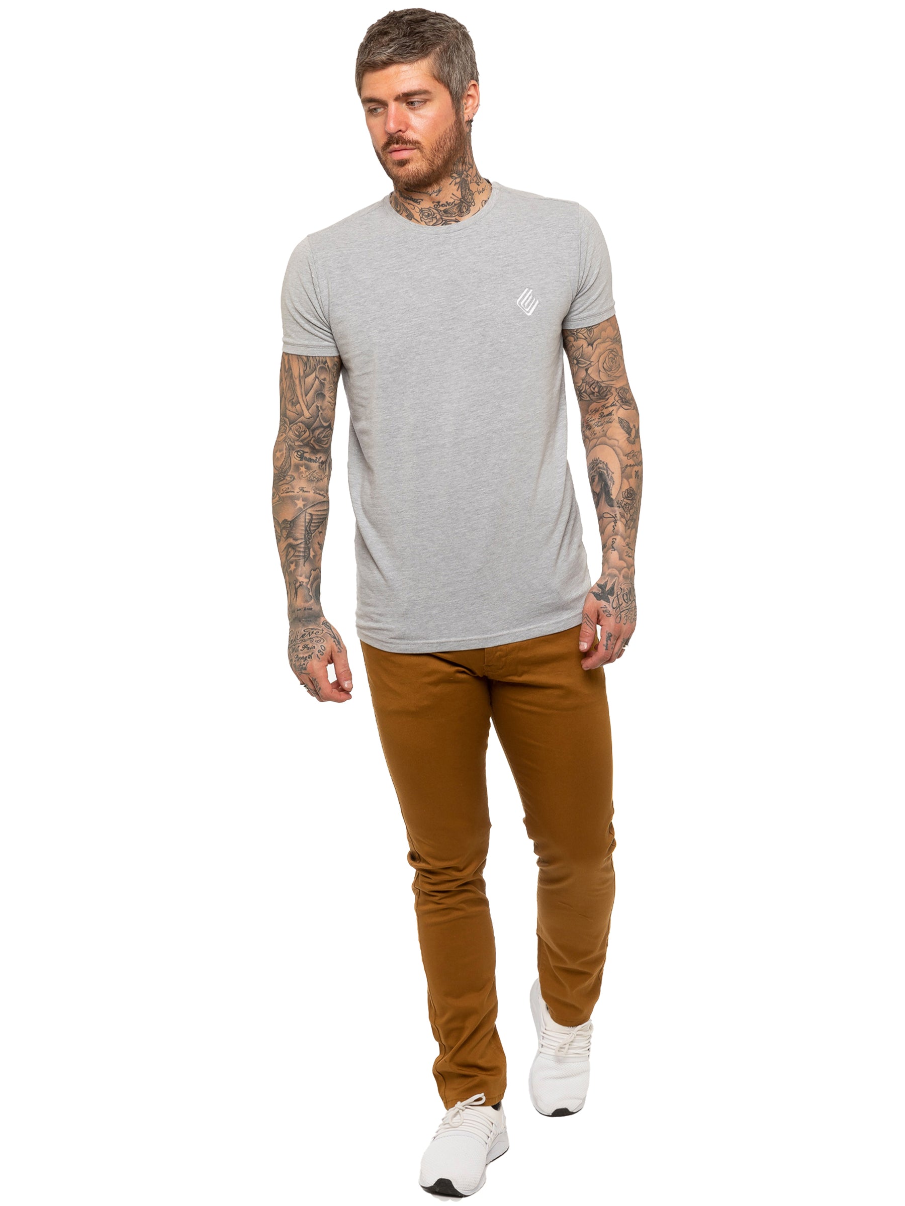 Kruze | Mens Slim Fit Stretch Chinos