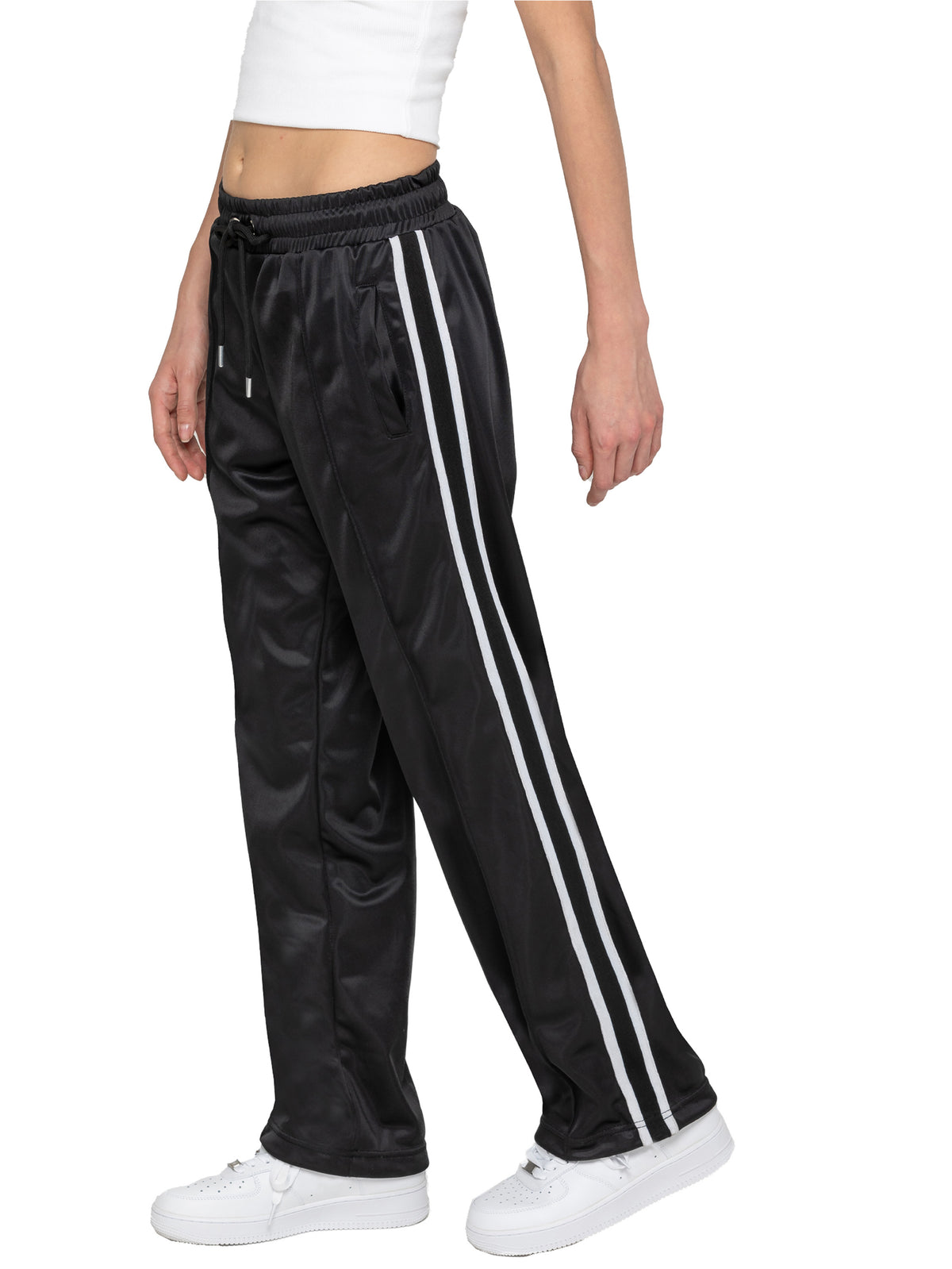 Enzo | Womens Striped Trousers