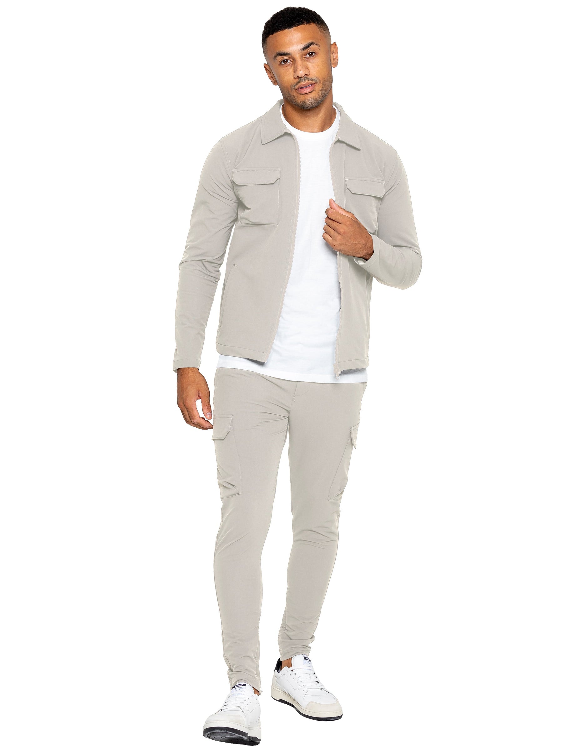 Pcsaga Shacket Noos Di Pieces | Giacca Camicia Autunnale | Grigio Scuro Mélange | Taglia M