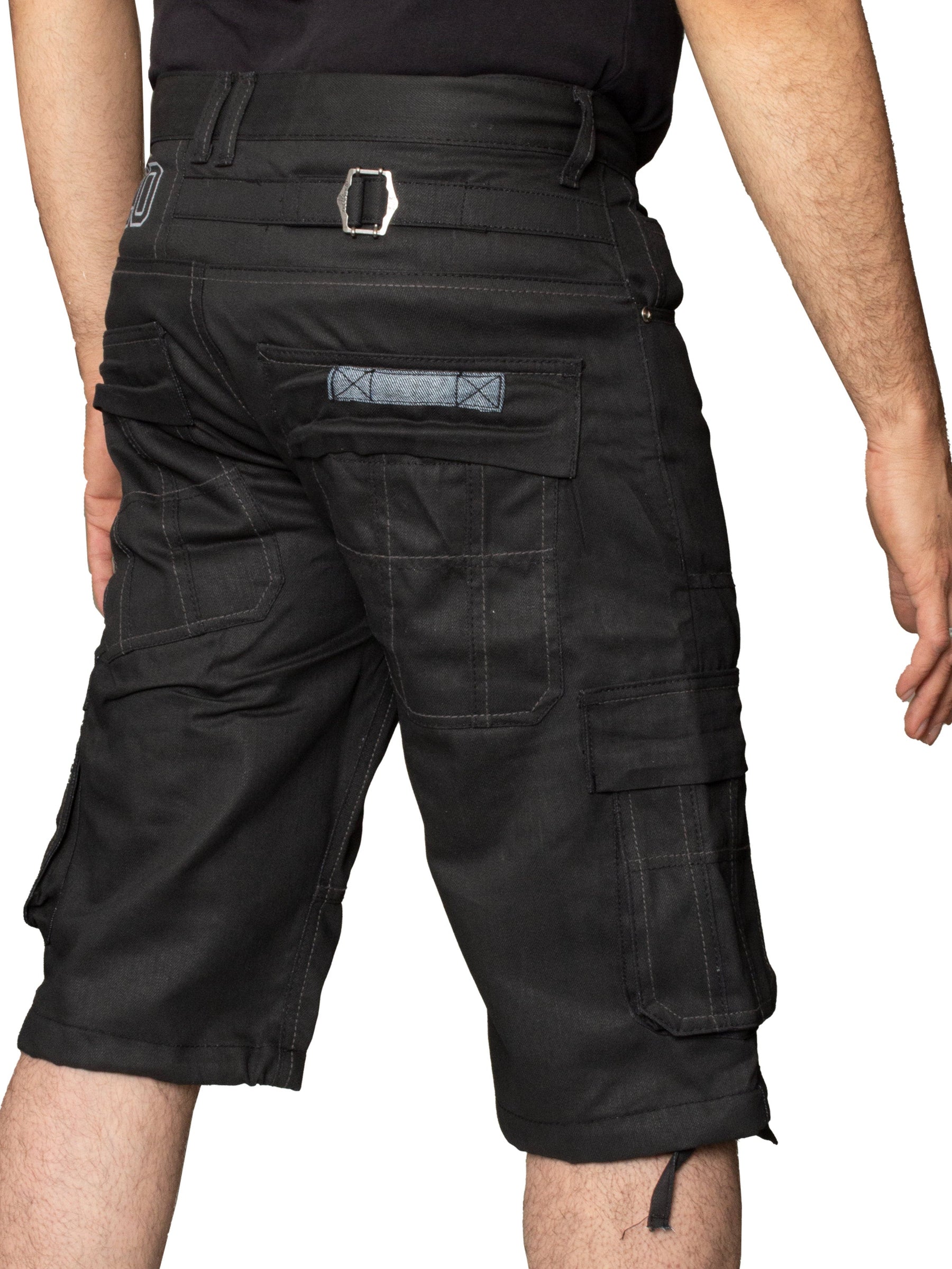 EZS404 Copy of Mens Raw Combat Cargo Denim Shorts | Enzo Designer Menswear ENZO RAWDENIM