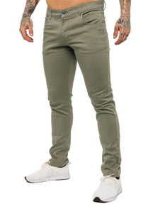 Kruze | Mens Slim Fit Stretch Chinos