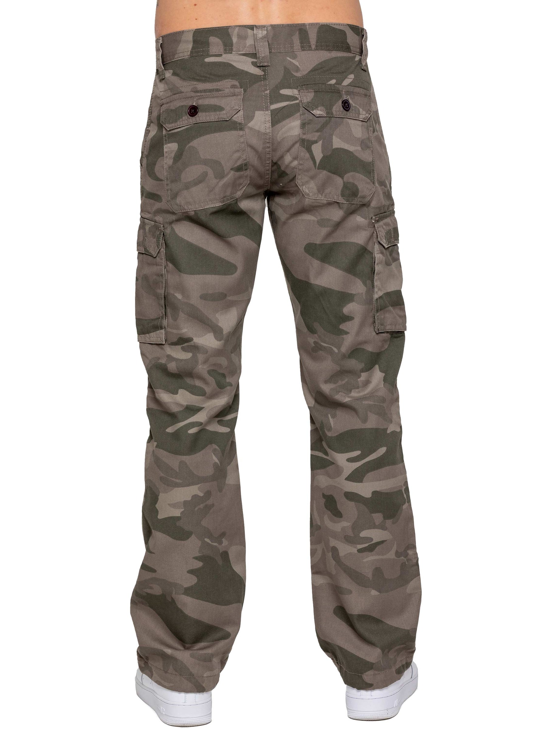 Kruze | Mens Cargo Camo Trousers