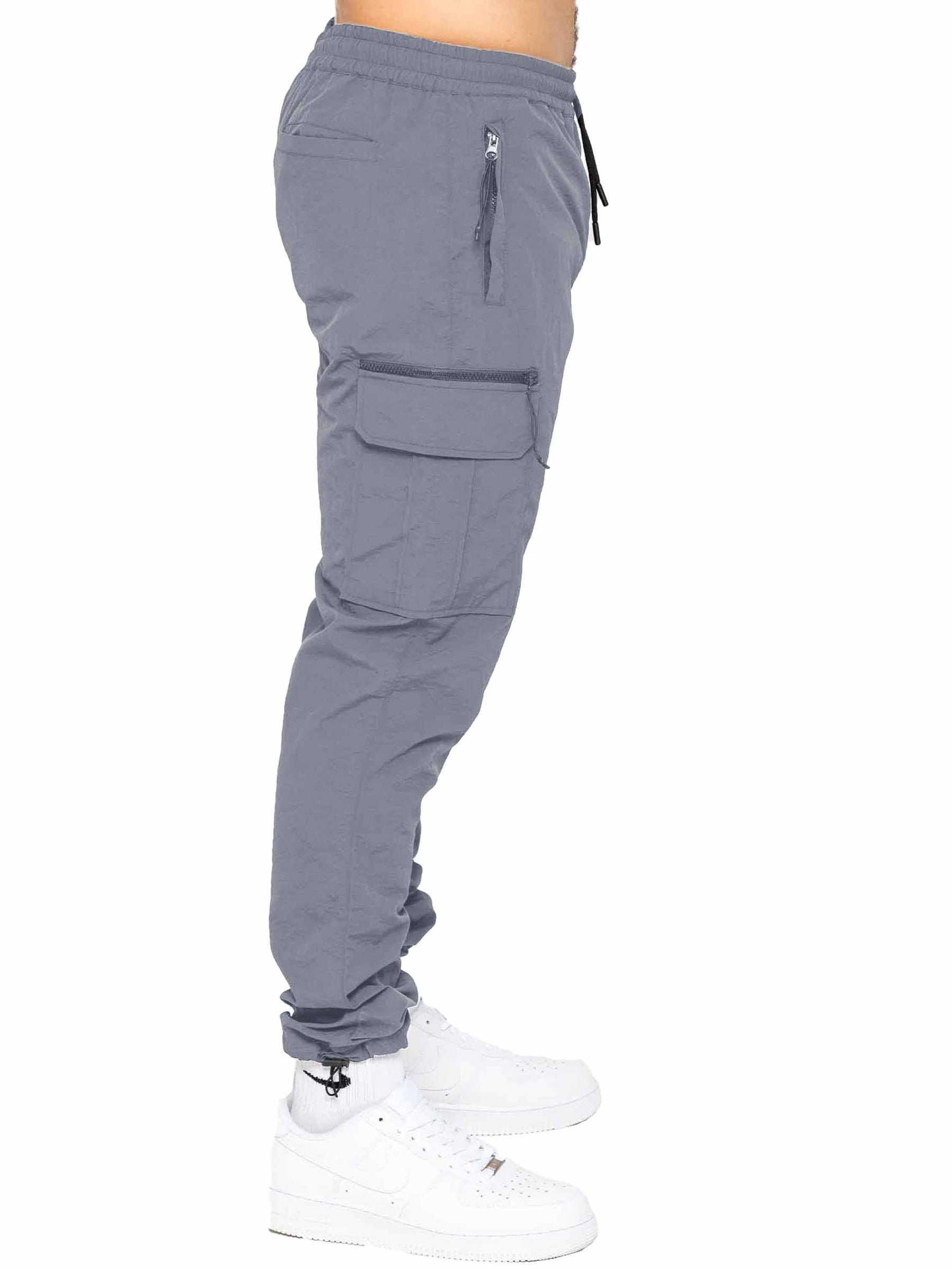 Enzo | Mens Poly Cargo Trousers