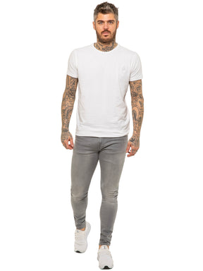 Enzo | Mens Designer Stretch Skinny Fit Jeans