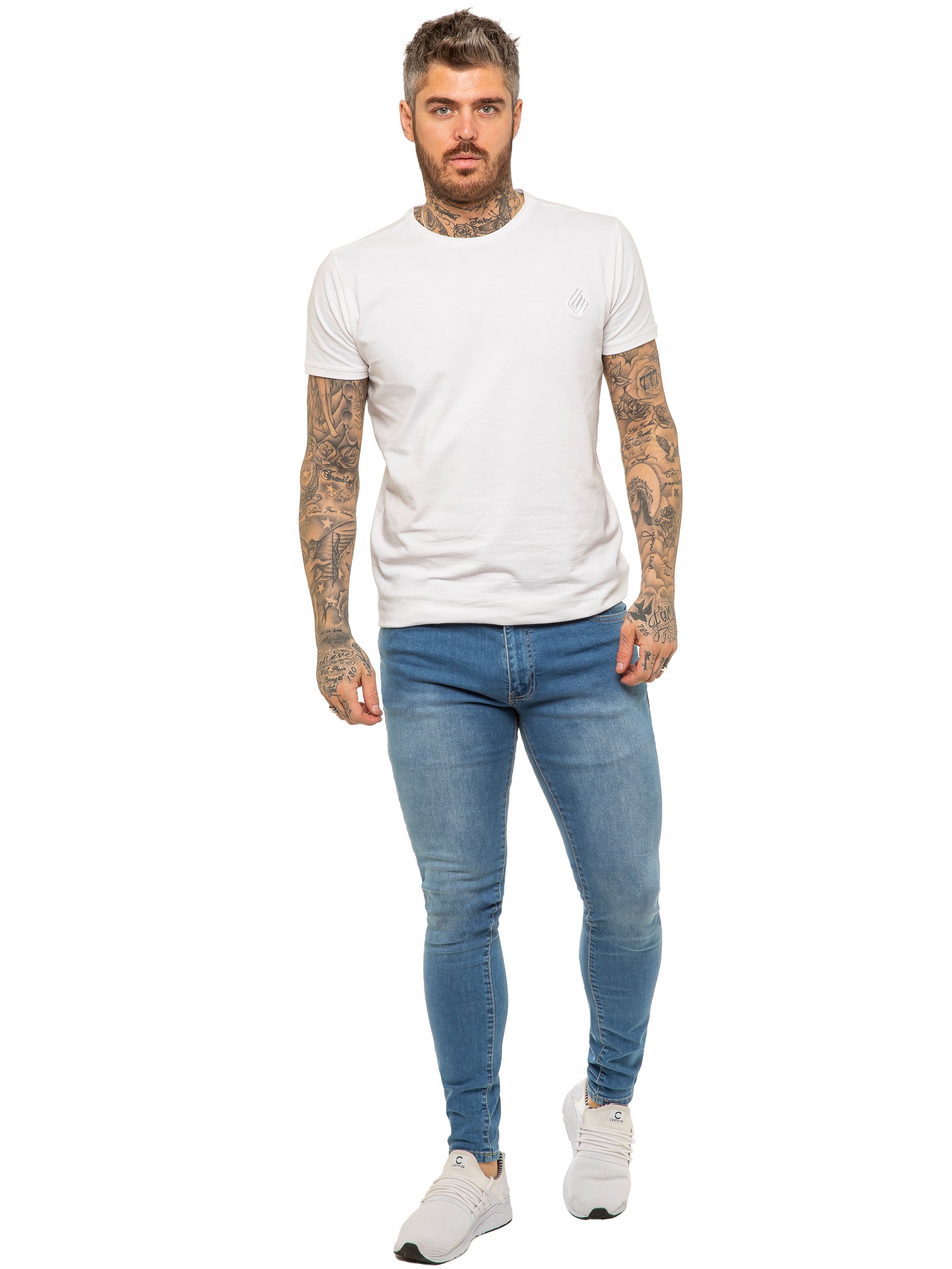 Enzo | Mens Designer Stretch Skinny Fit Jeans