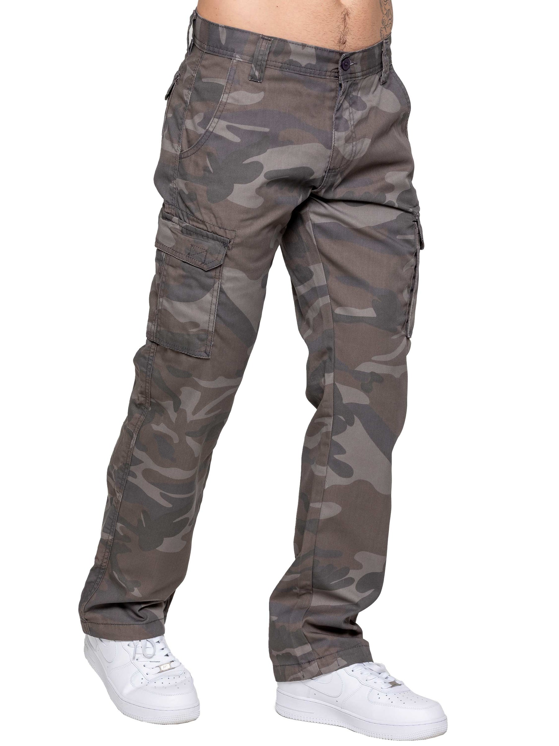 Kruze | Mens Cargo Camo Trousers